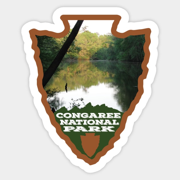 Congaree National Park arrowhead Sticker by nylebuss